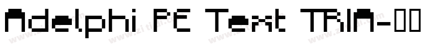 Adelphi PE Text TRIA字体转换